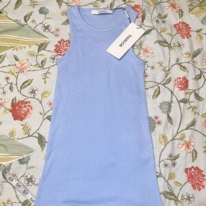 Thakoon Ribbed Blue Tank Top